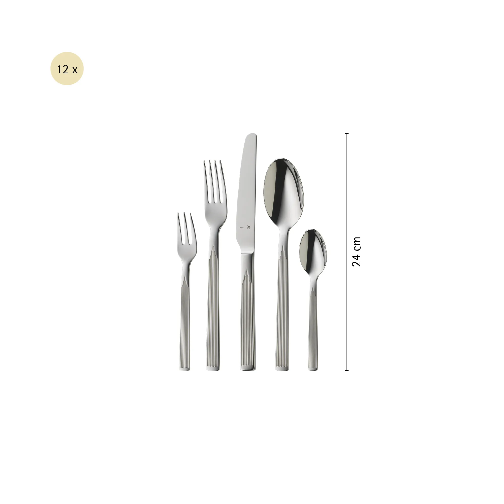 Cutlery Set Art Deco, Cromargan protect®, 66-piece