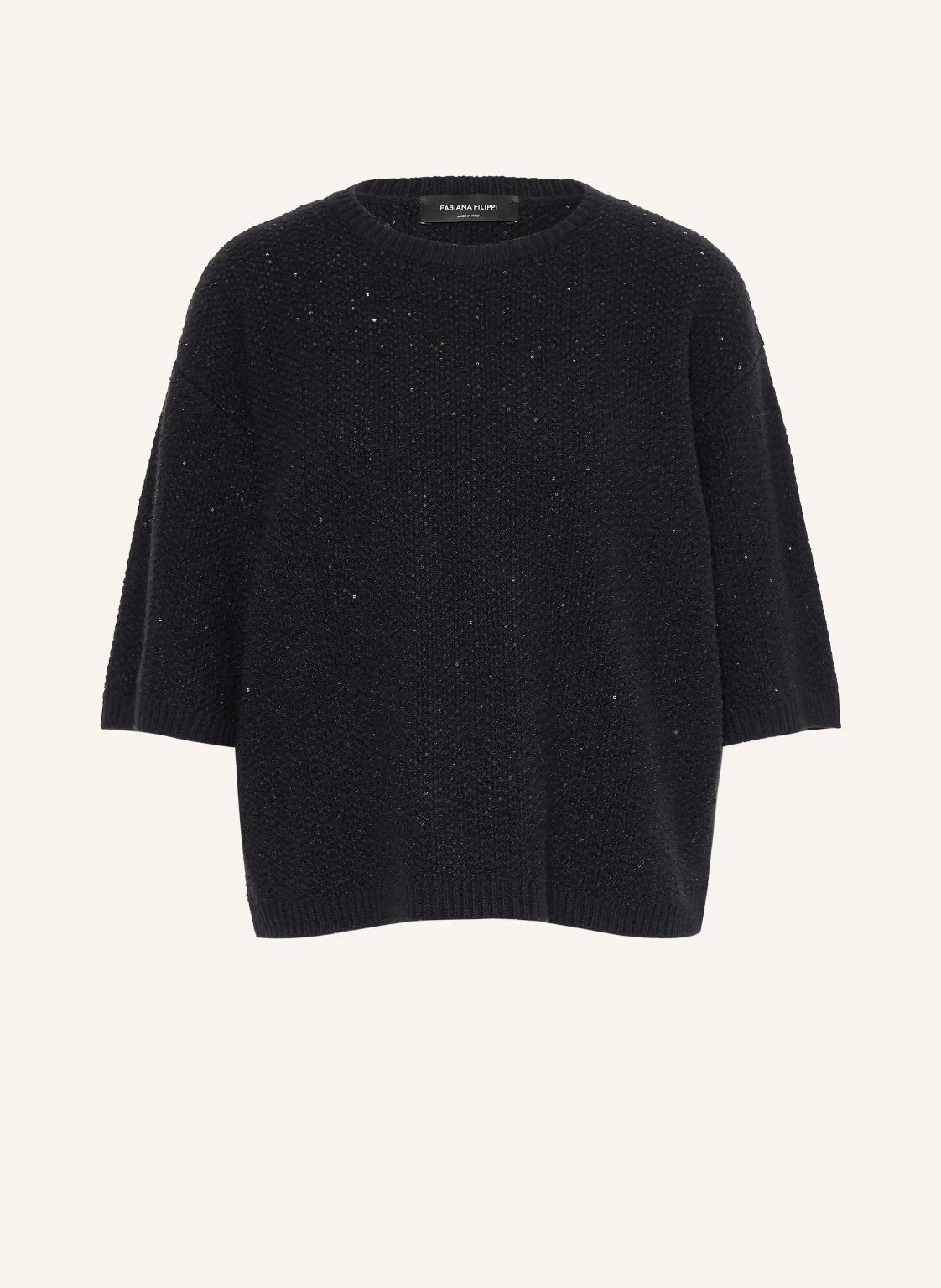 FABIANA FILIPPI Strickshirt mit Pailletten