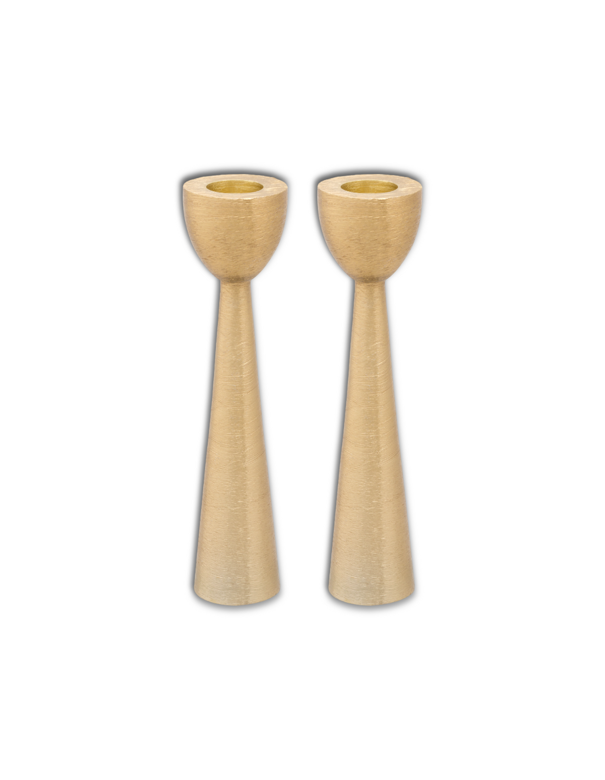 vtwonen Kandelaar - Metalen kaarsenhouder - Goud - Set van 2 Kandelaren - 16 cm