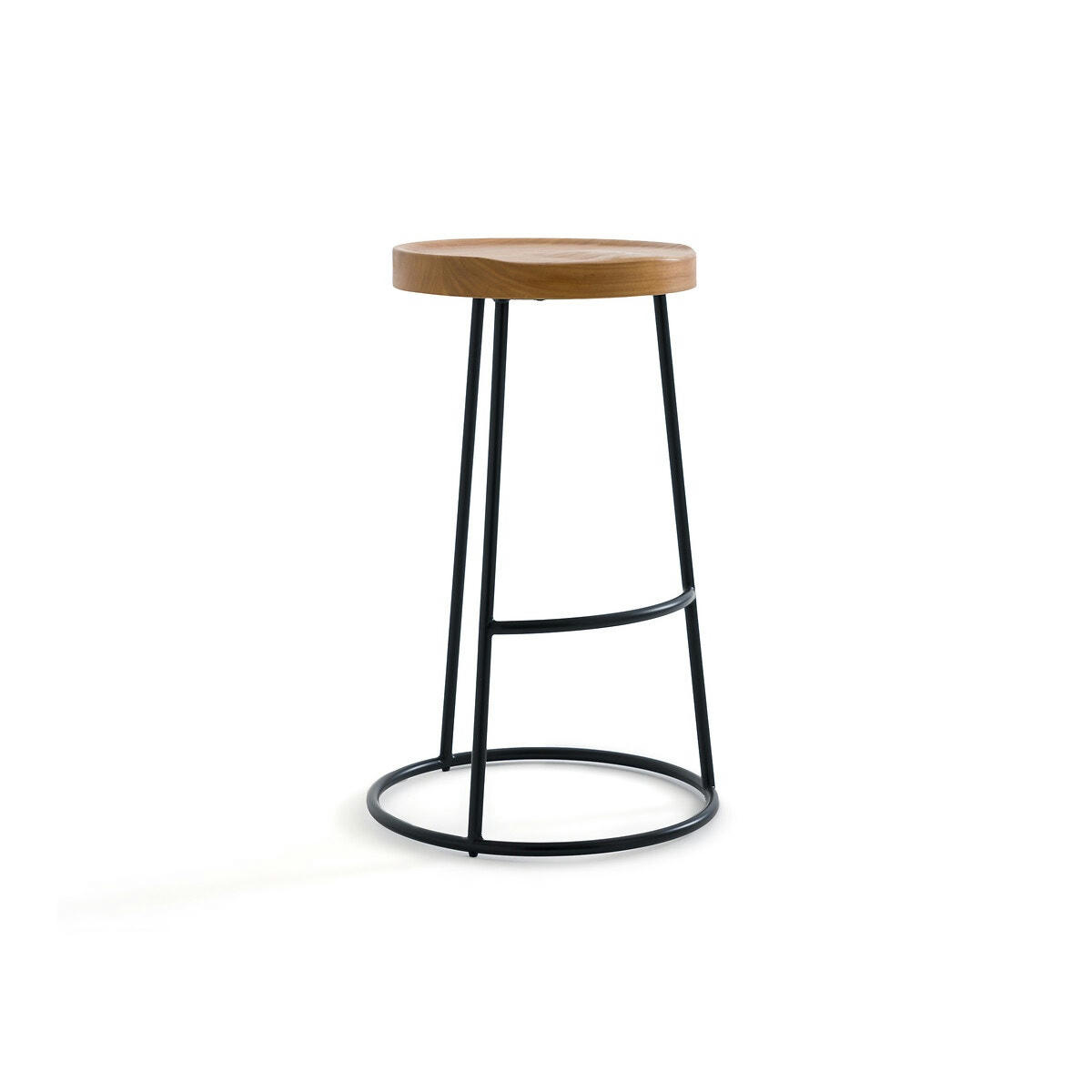 Tabouret de bar en orme H66 cm, Iska