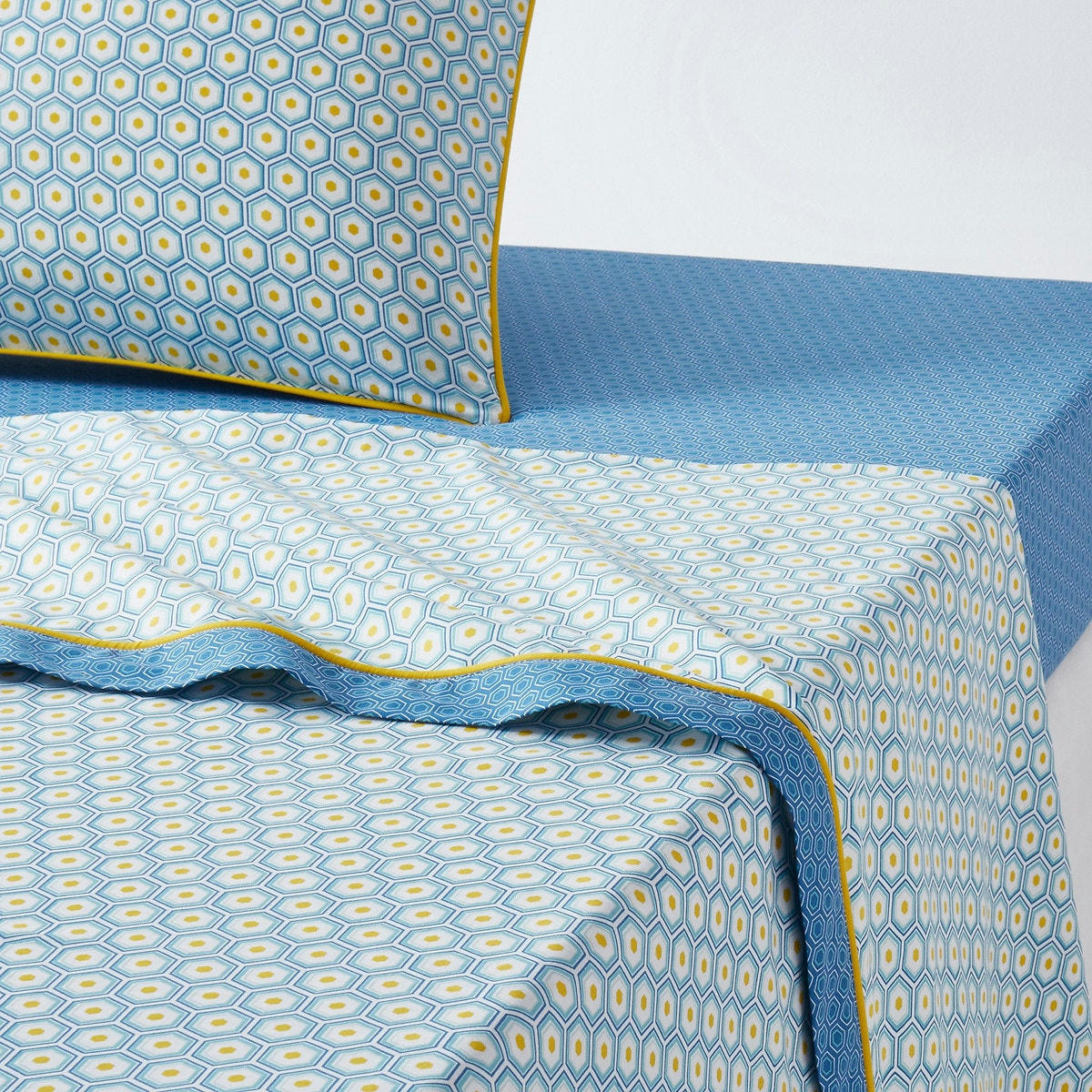 Drap plat coton, Pop Mozaic