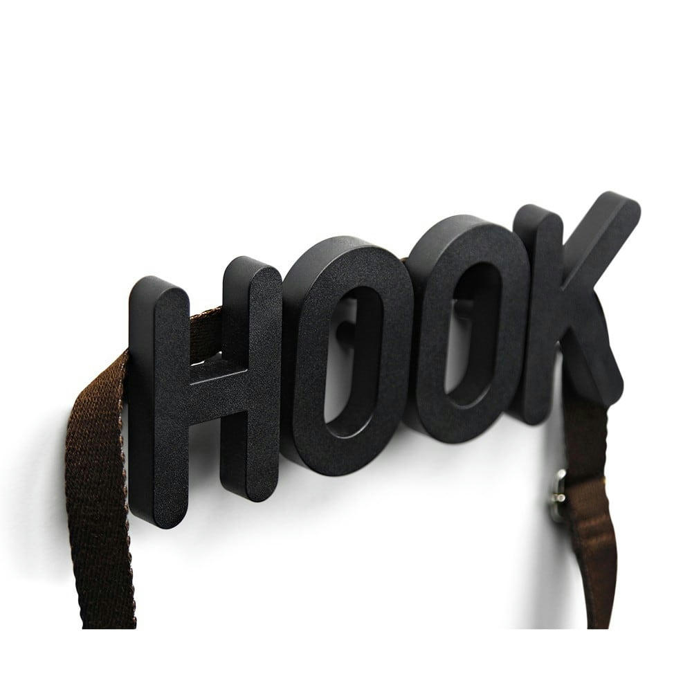 HOOK - Patères noires 20x8cm