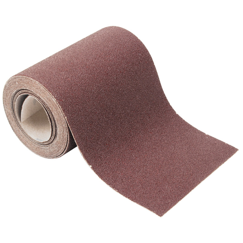 Rouleau de papier abrasif G60 4 m x 115 mm WOLFCRAFT