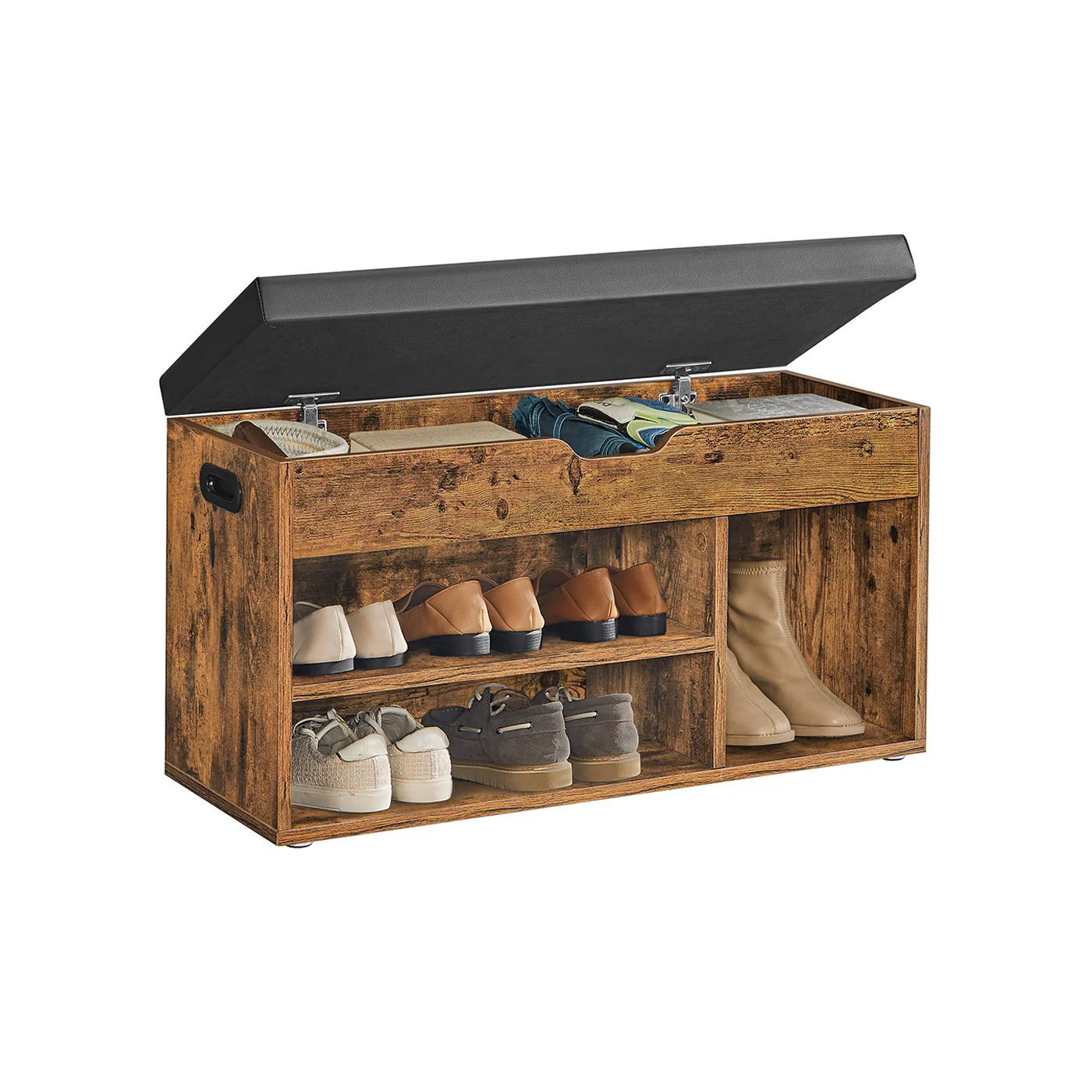 Banc de rangement rembourré