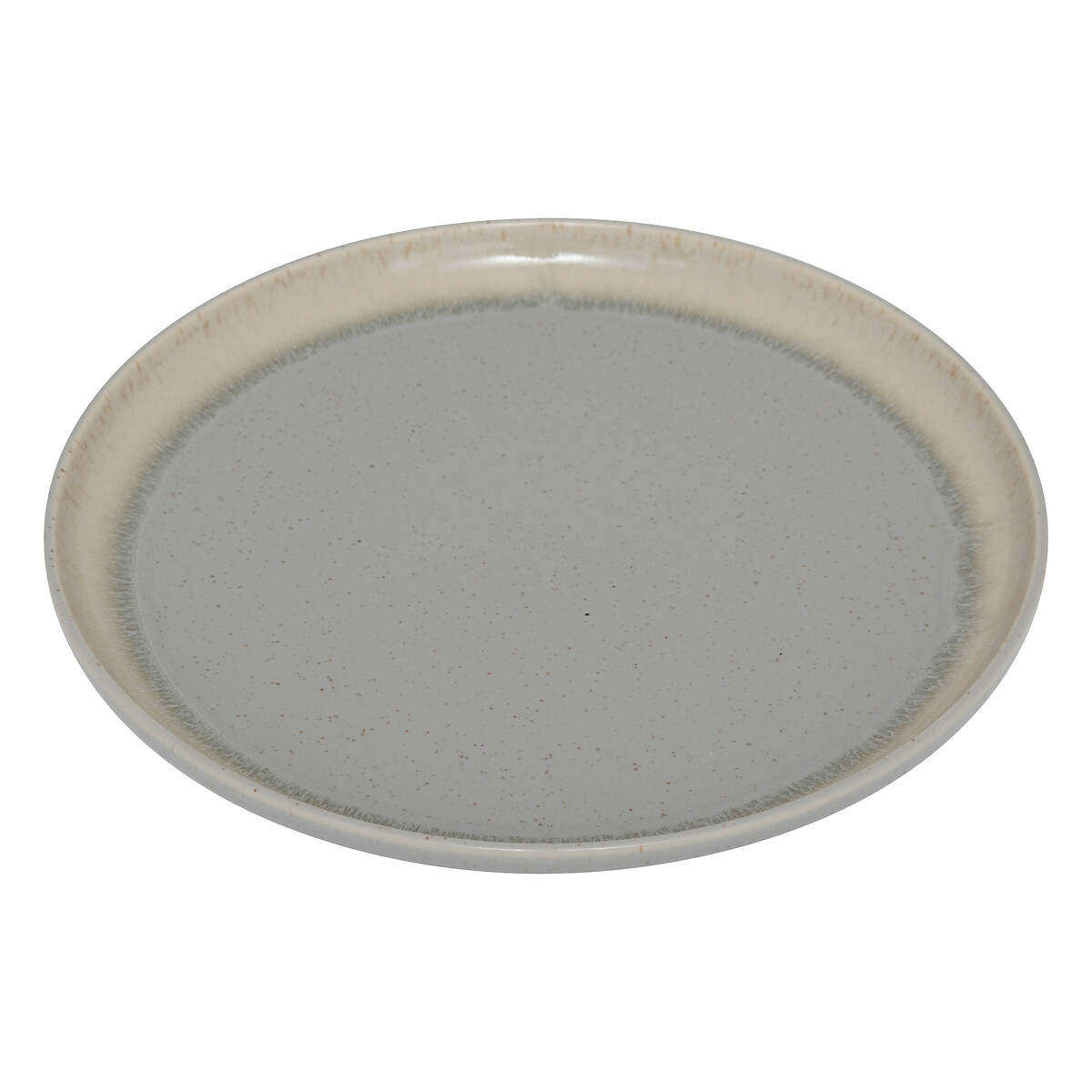 Prato sobremesa ANITA verde cerâmica 22cm