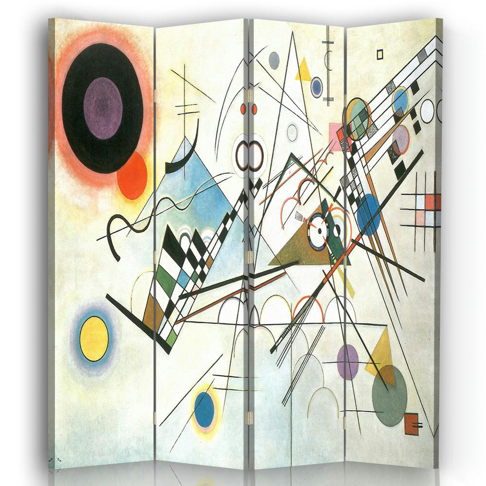 - Paravent Composition VIII - Wassily Kandinsky cm 145x170 (4 volets)