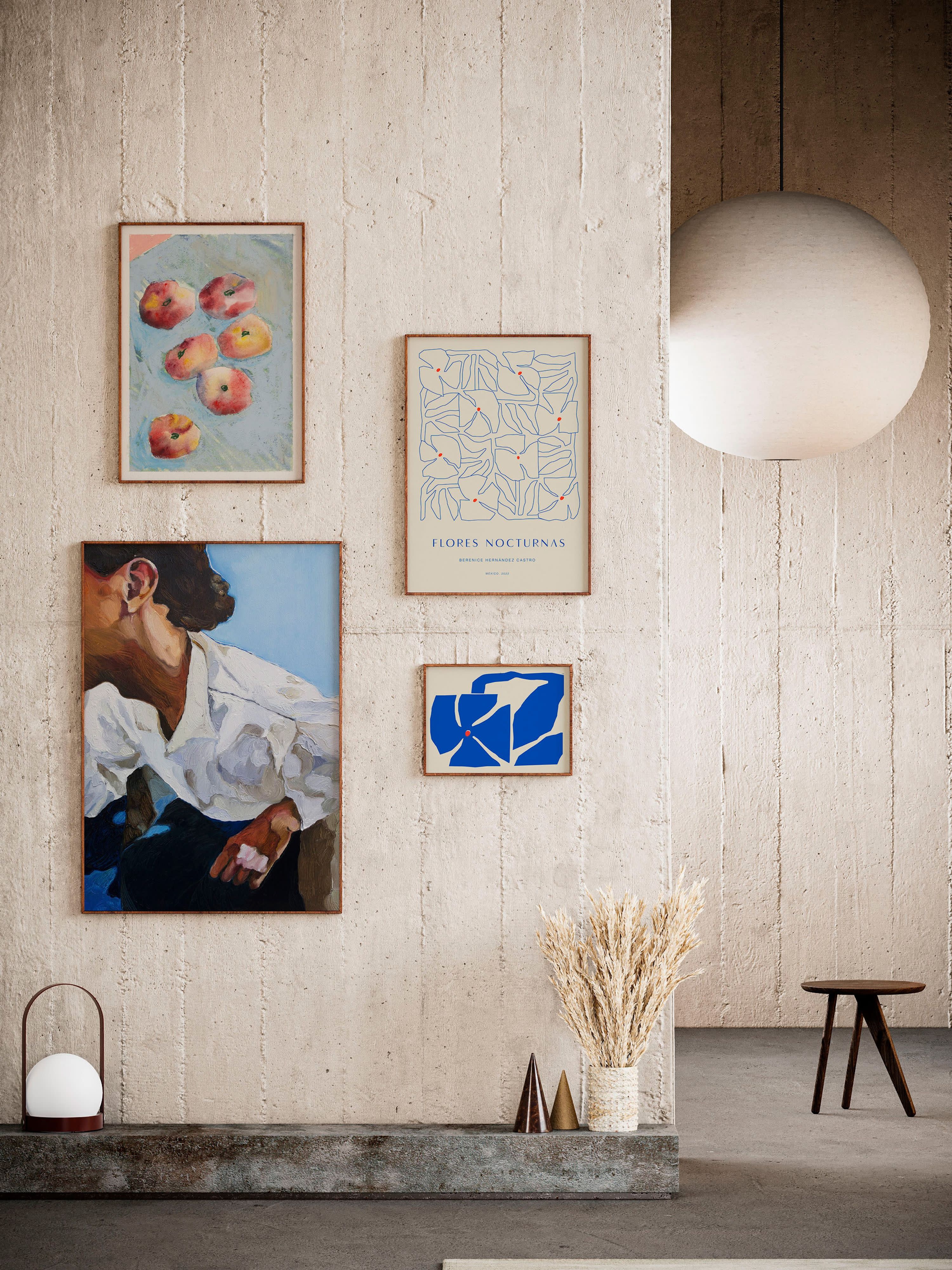 Posters Artwall no. 09 mit Rahmen, 4er-Set