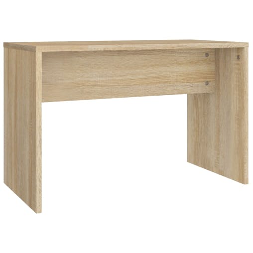 NNEVL Dressing Table Set with LED Sonoma Oak Engineered Wood