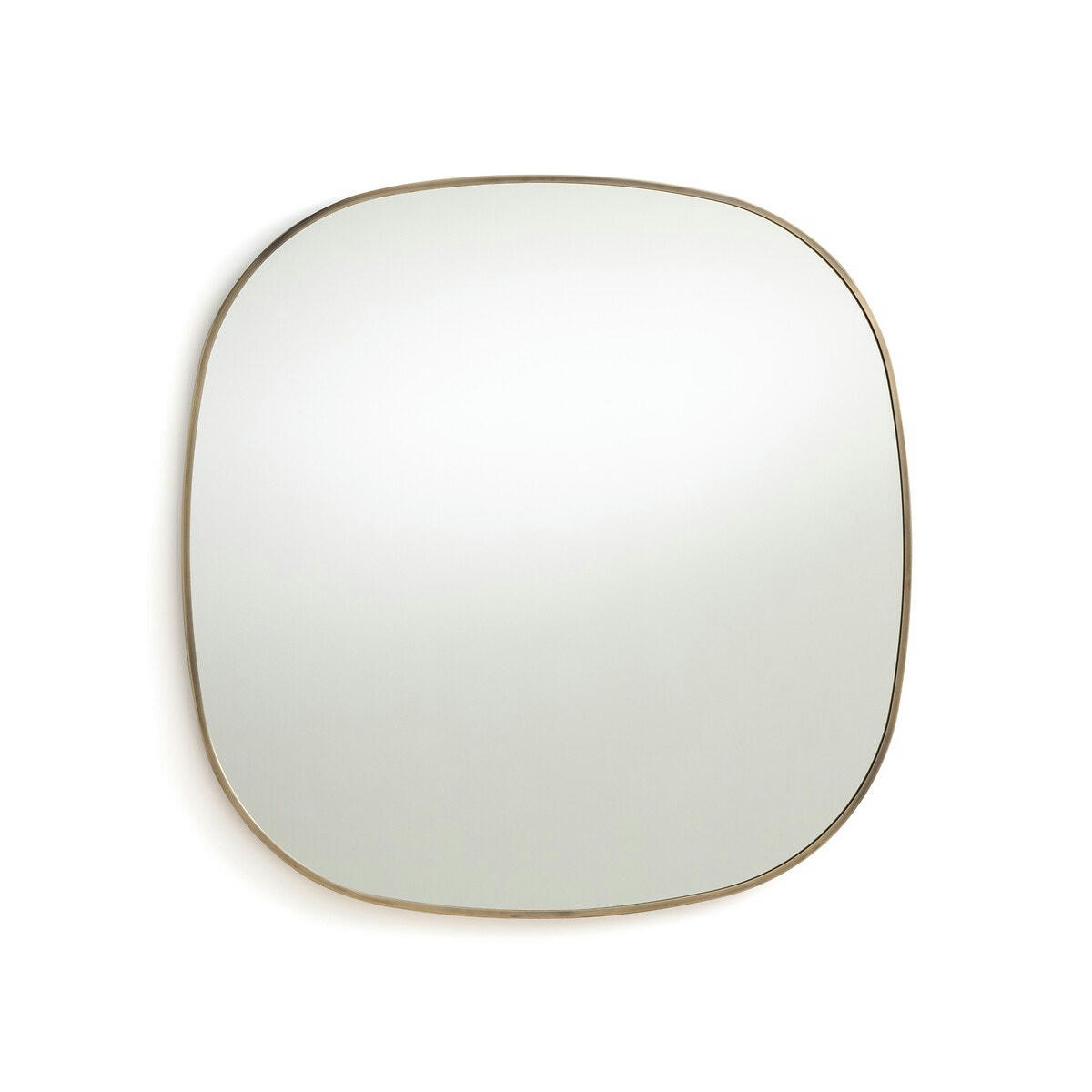 Miroir métal laiton vieilli H80 cm, Caligone