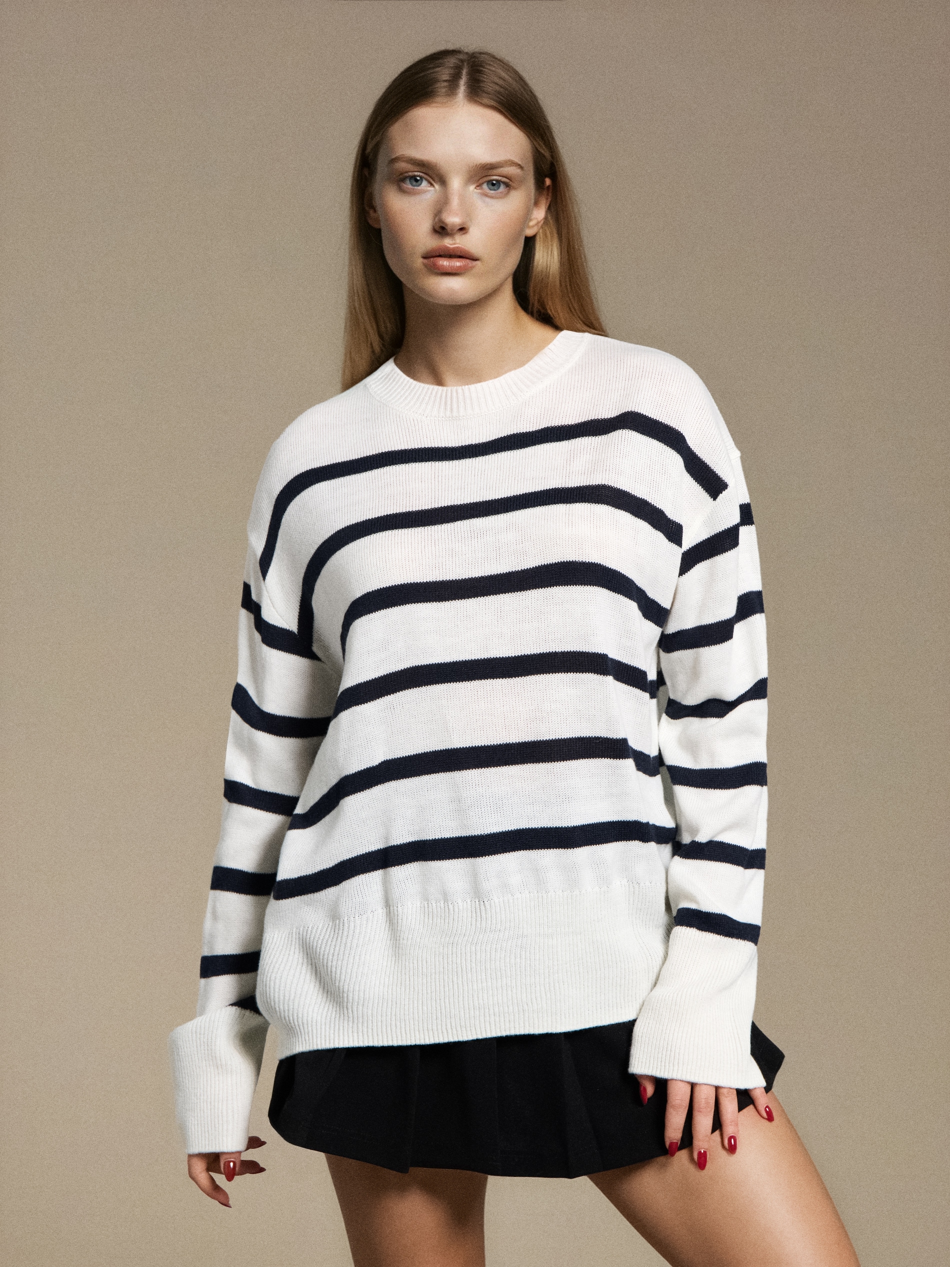 Sweter w paski