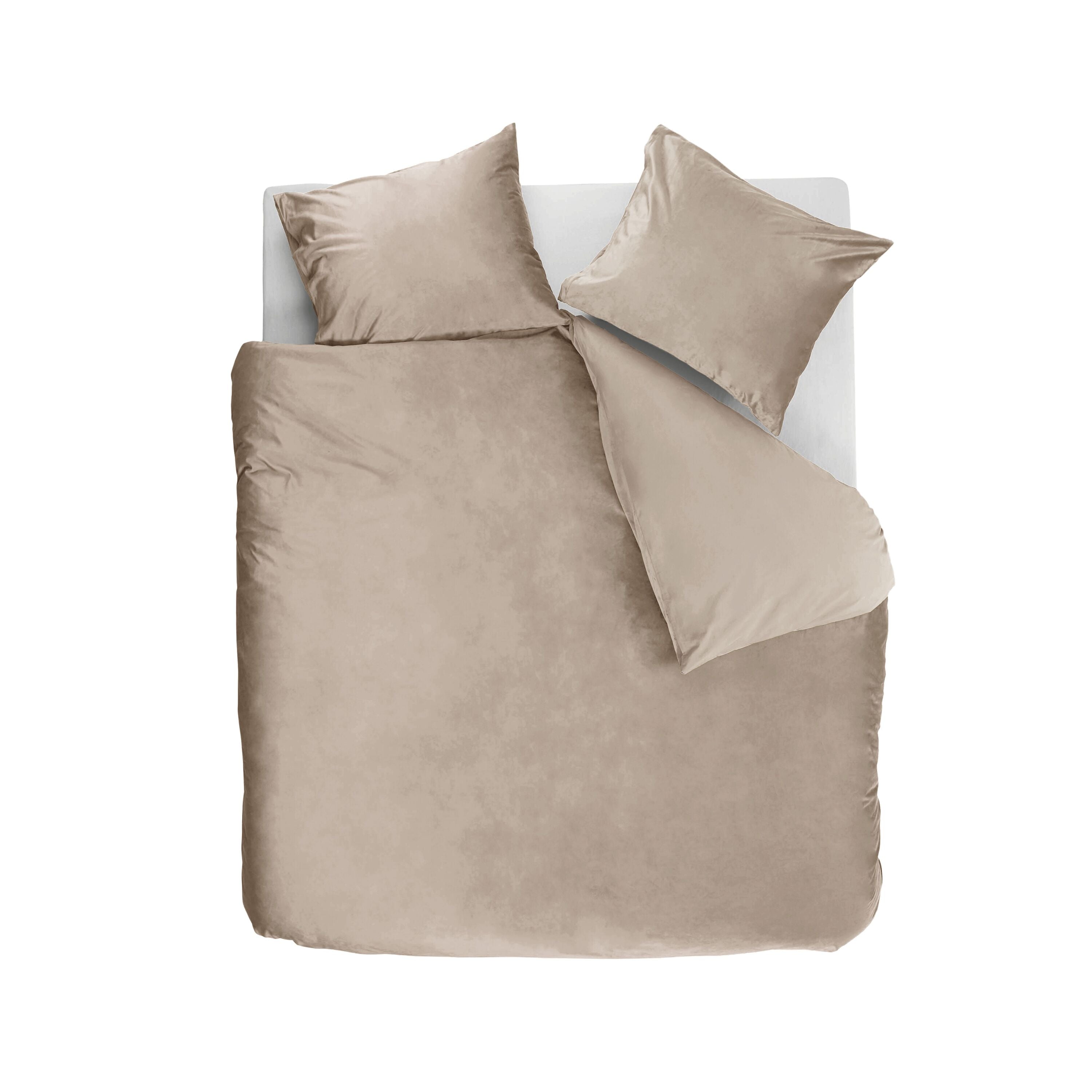 Ambiante Velvety Dekbedovertrek 240 x 200/220 cm - Zand