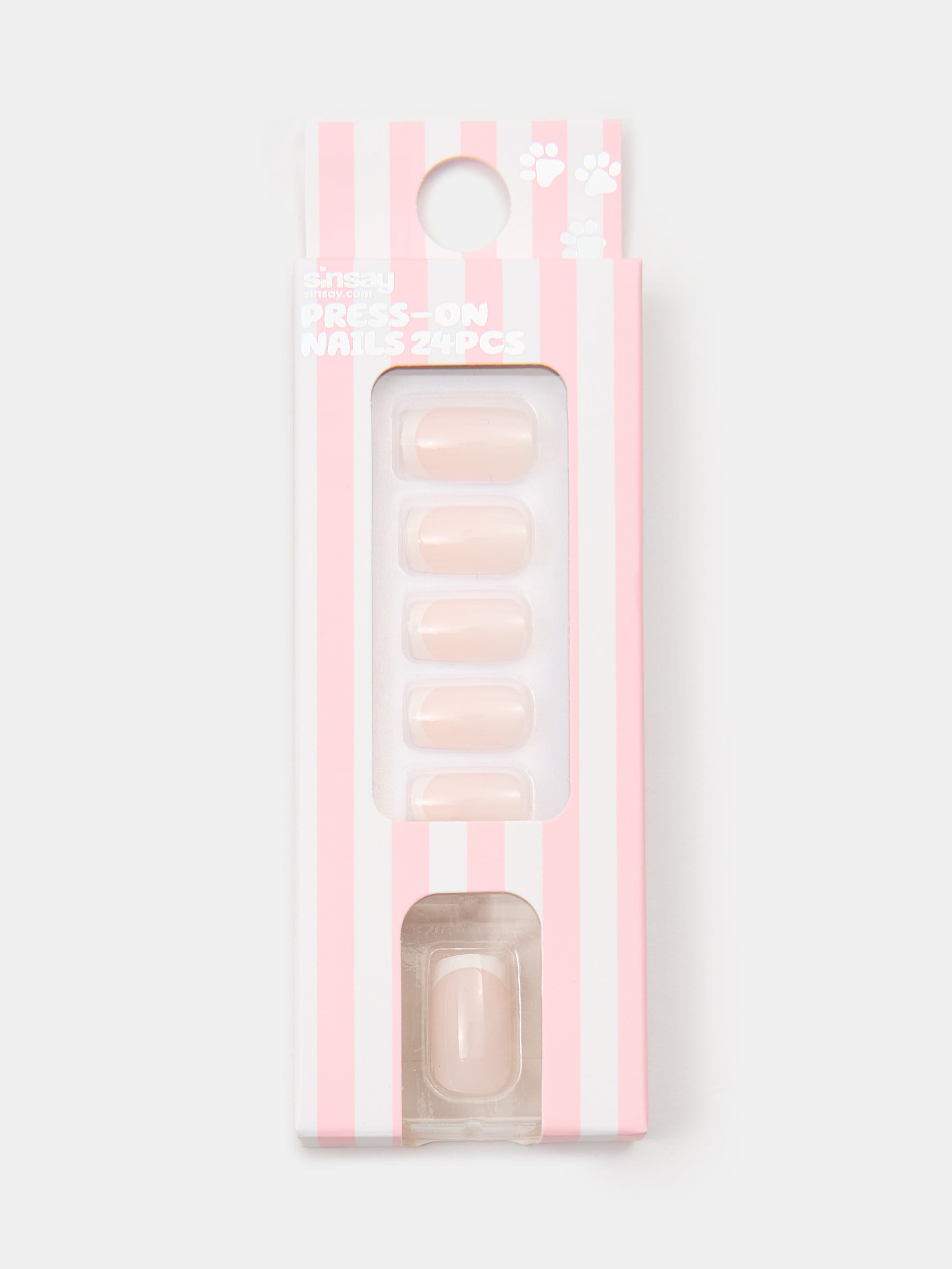 Sztuczne paznokciem z frenchem 24 pack