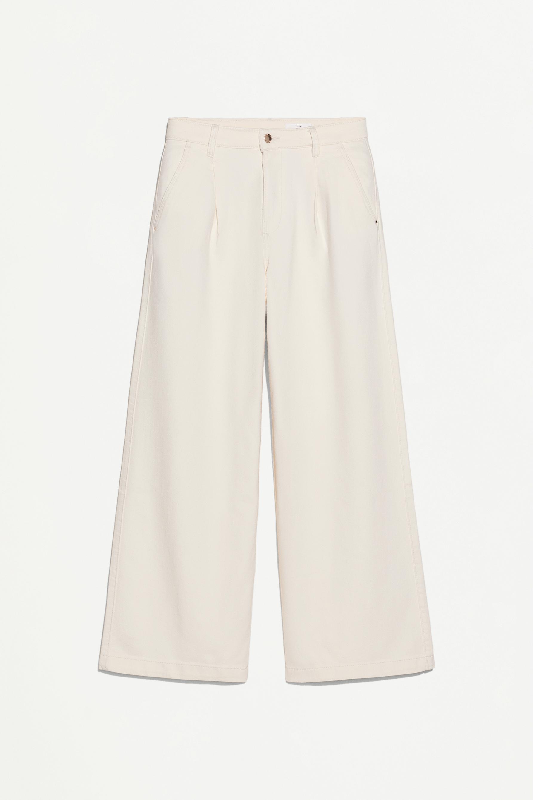 Jeans pinzas wide leg