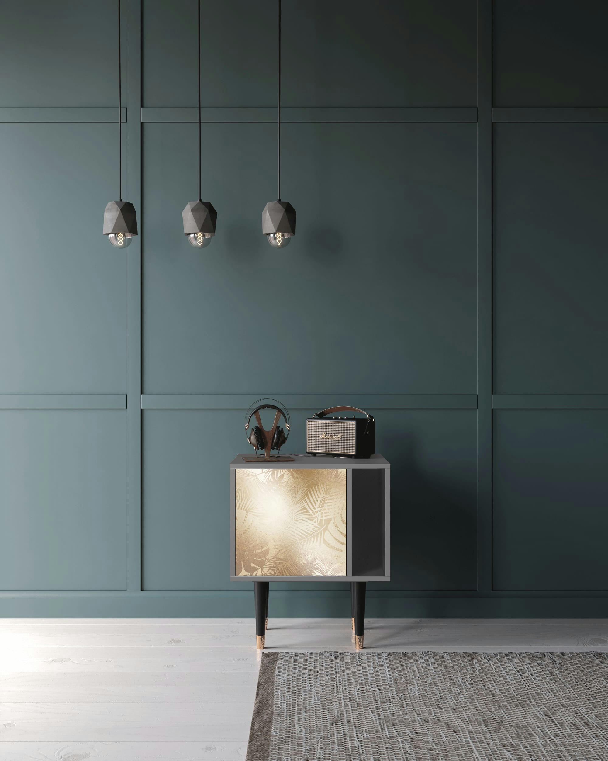 PLANT OF THE DESSERT - Table de chevet sable 1 porte L 58 cm