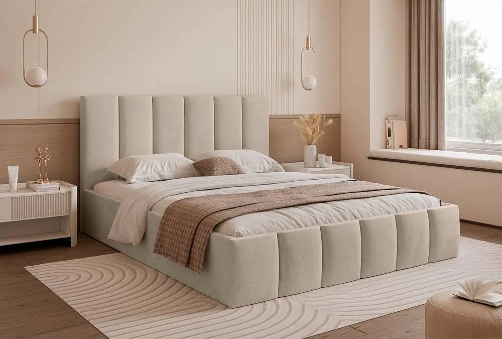 Bedframe Quinn met opbergruimte 180x200