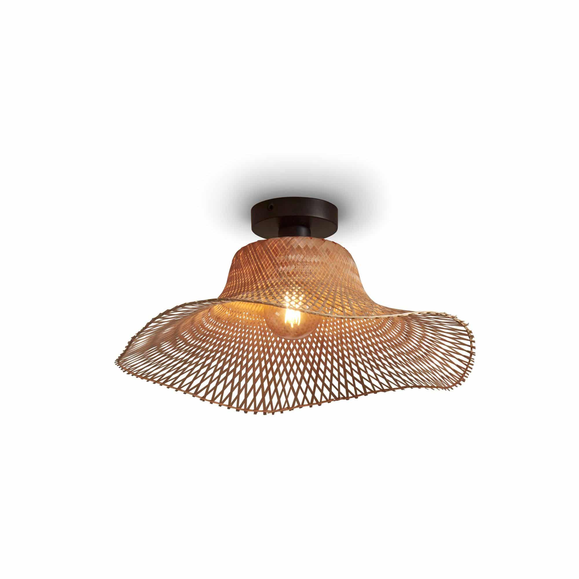 GOOD&MOJO plafonnière Ibiza - bruin - Ø65cm