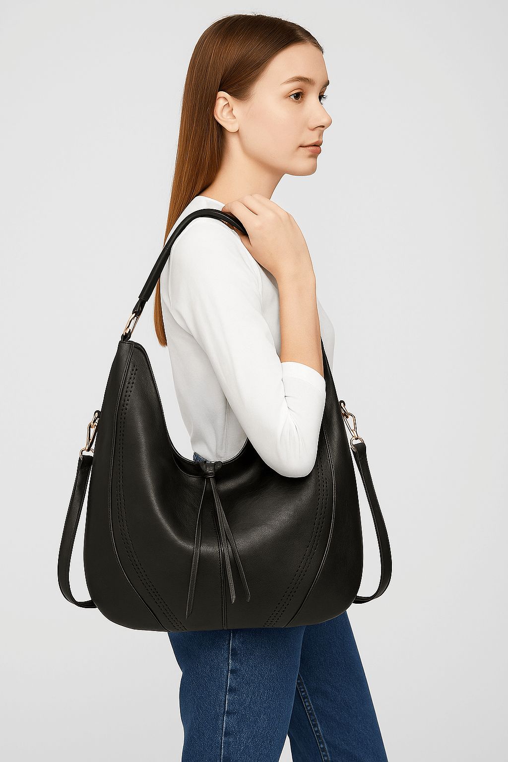 AJVANI Shoulder Underarm Large Hobo Tote Bag