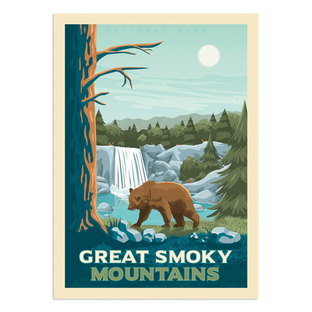- Affiche Great Smoky Mountains National Park  30x40 cm