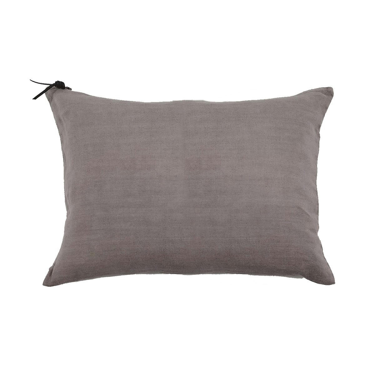 L'ESSENTIEL - L'ESSENTIEL - Coussin Lin pur lavé Turquoise 50x70