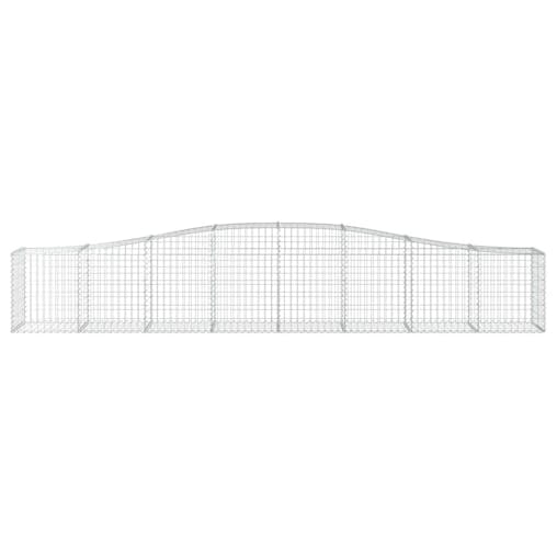 NNEVL Arched Gabion Basket 400x50x60/80 cm Galvanised Iron
