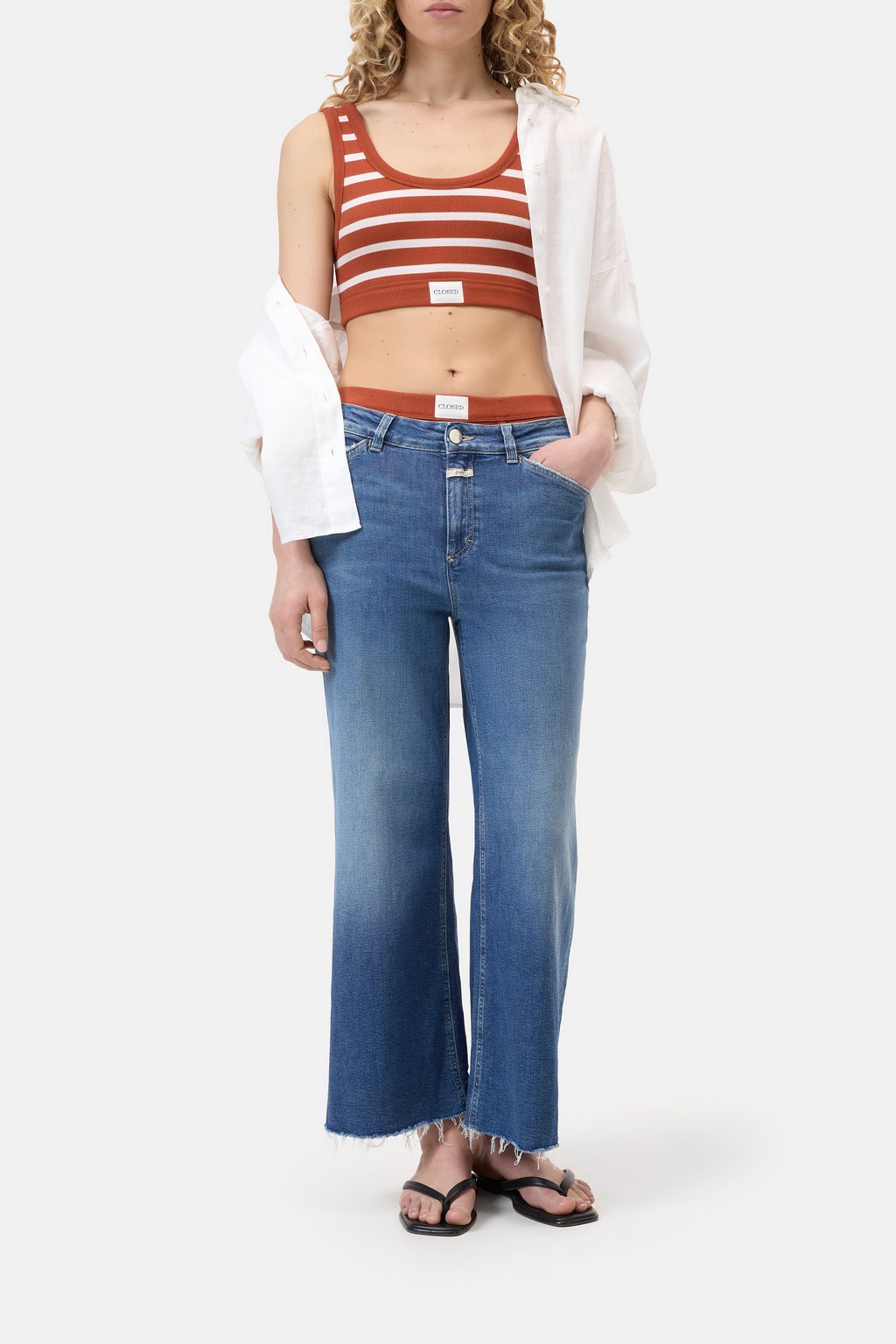 Bralette aus gerippter Baumwolle
