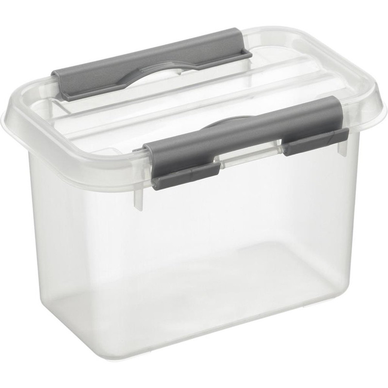 Box de rangement Q-line avec couvercle à clips transparent 0,8 L SUNWARE