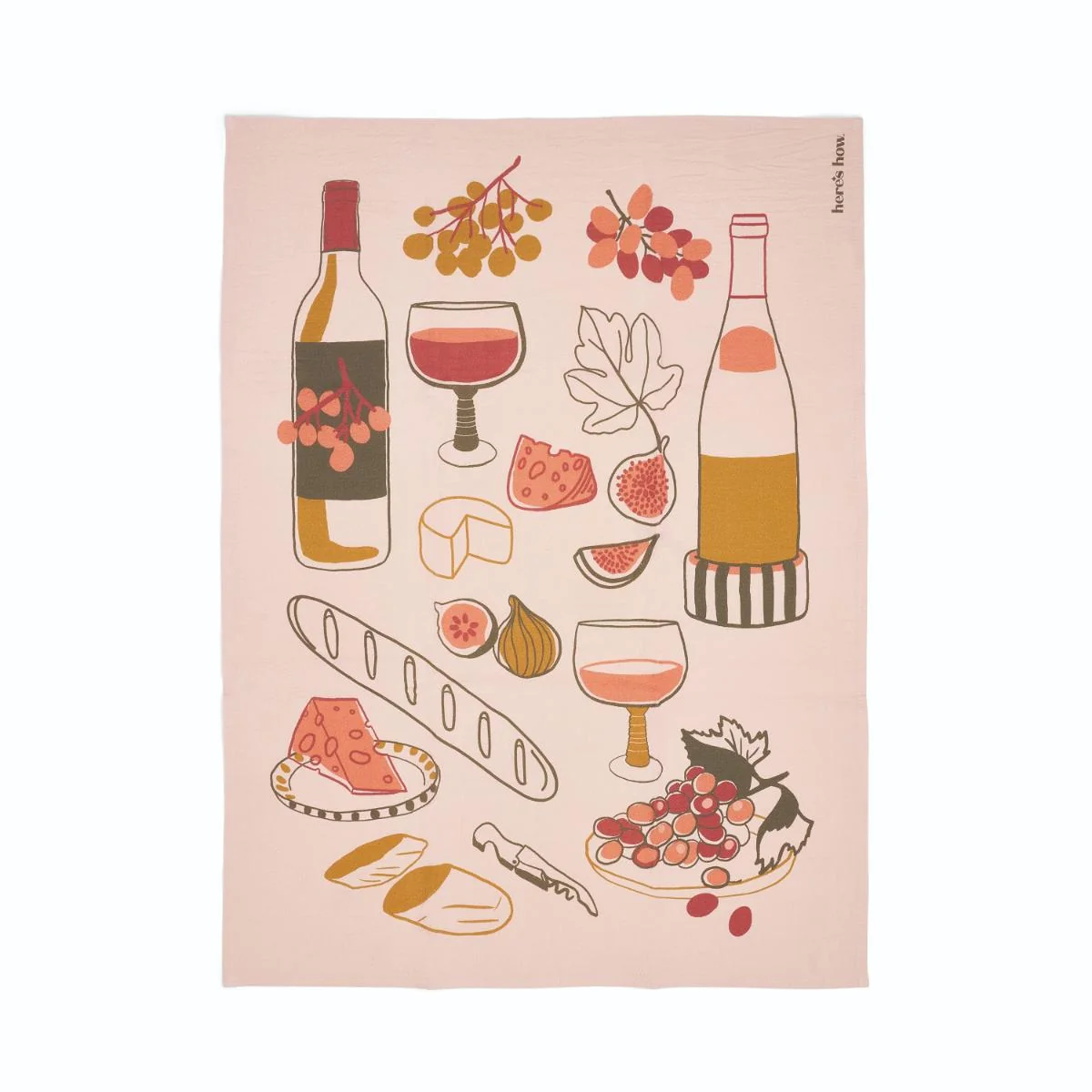 The Emmy Tea Towel - Wine