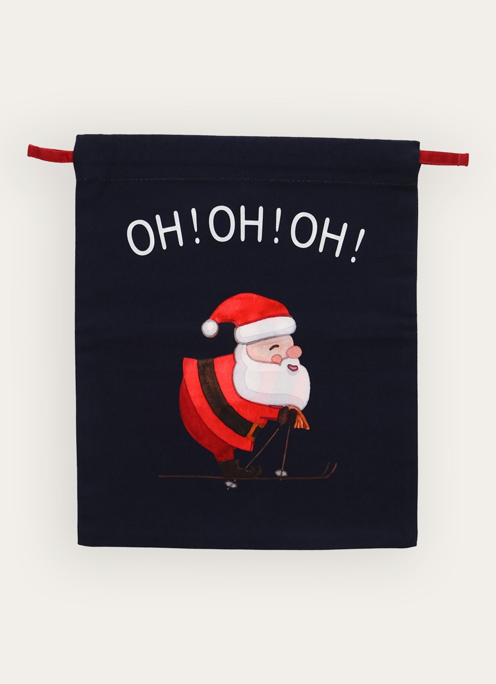 SAC à LINGE à MOTIF PÈRE NO&Euml;L BLEU MARINE