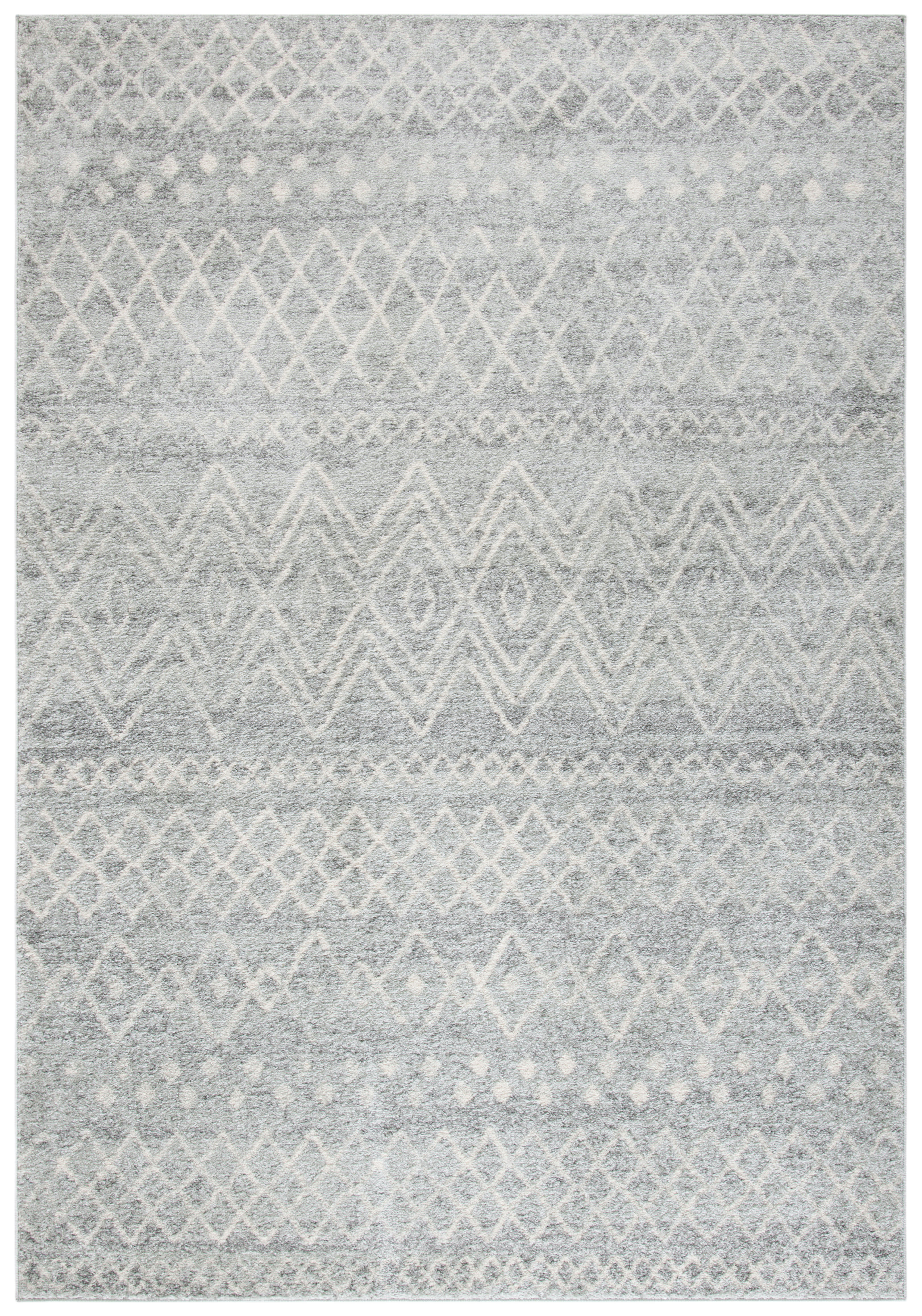 MADISON - Tapis de salon interieur en argent & ivoire, 155 x 229 cm