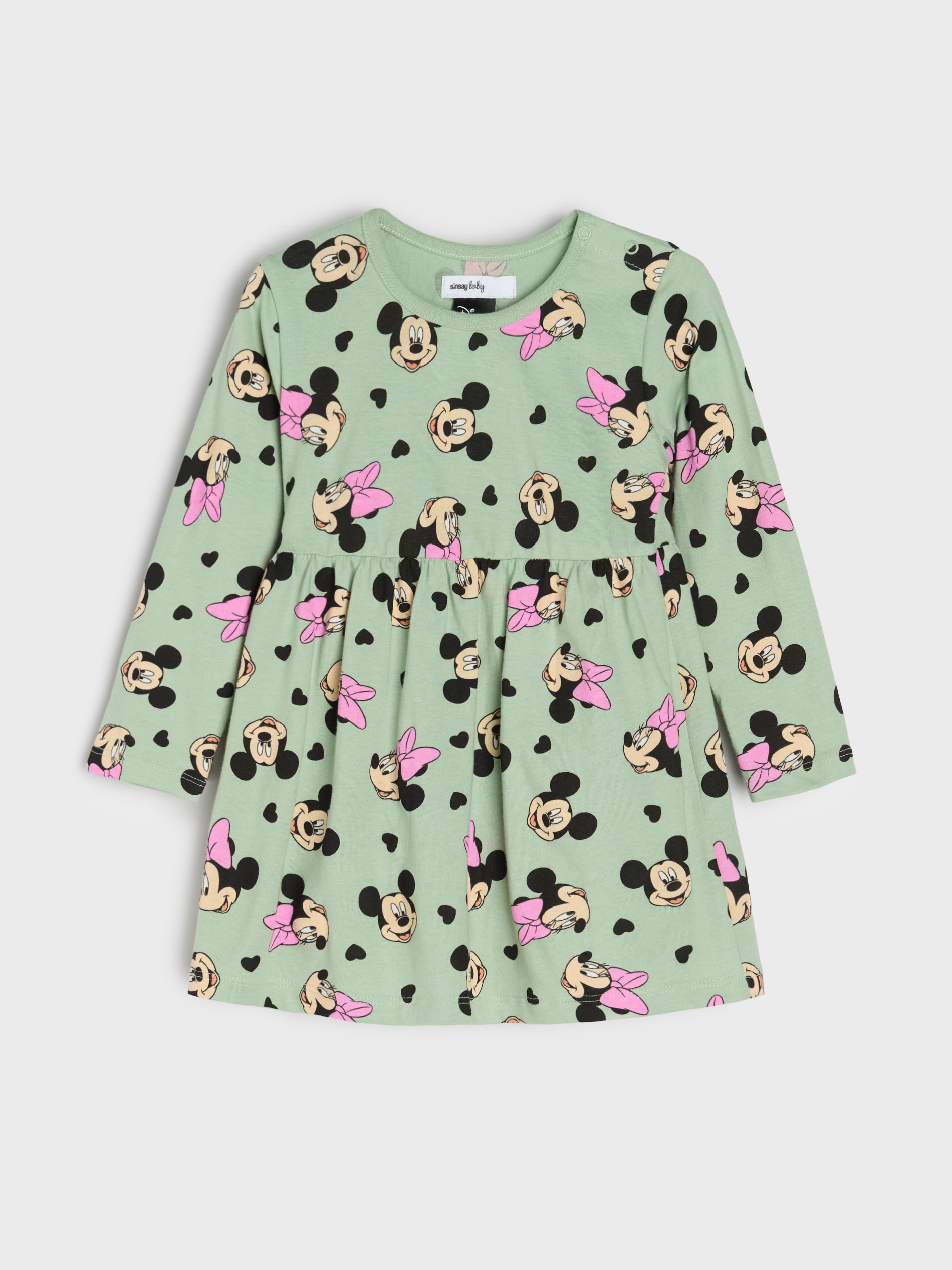 Sukienka dresowa ze wzorem Minnie Mouse