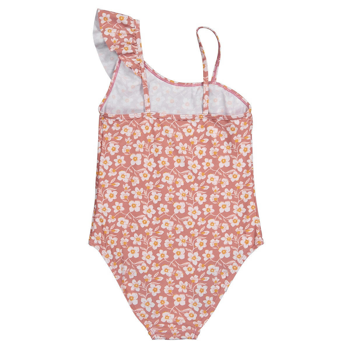 Maillot de bain 1 pièce asymétrique imprimé fleurs