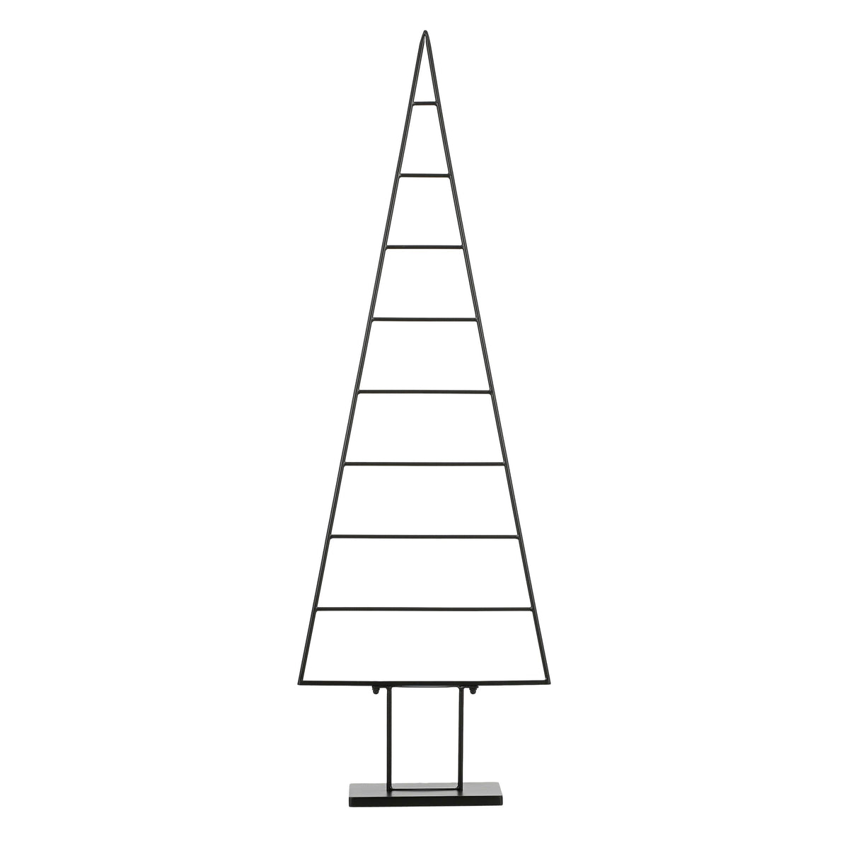 Mica Decorations Decoratie Kerstboom - L50 x B15 x H152 cm - Metaal - Zwart