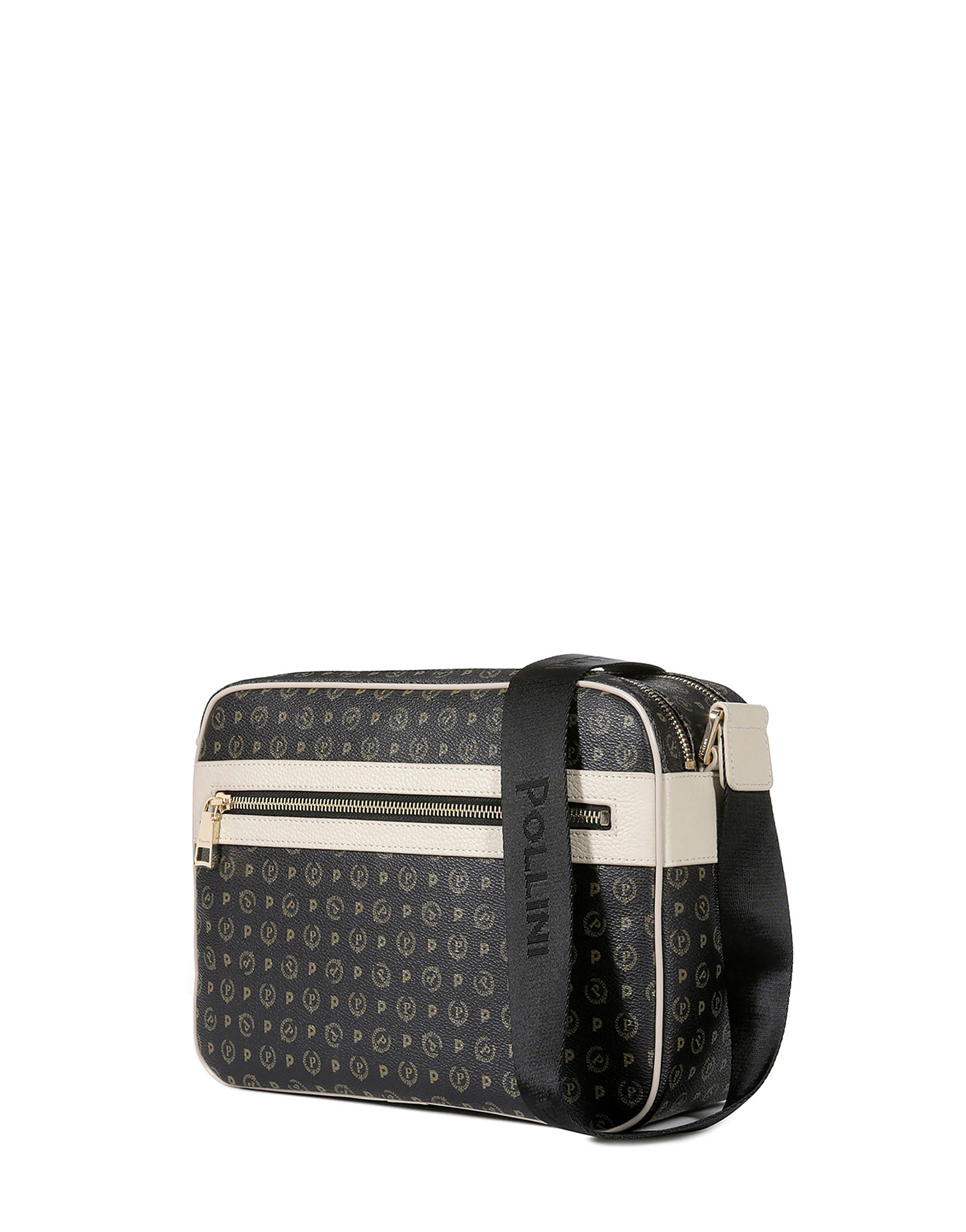 Borsa A Spalla Heritage Logo Classic Nero/avorio