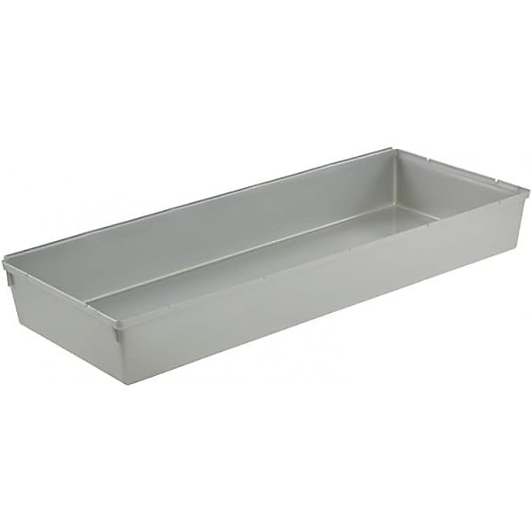 Compartiments modulables gris pour tiroir - 15 x 38 x 5 cm