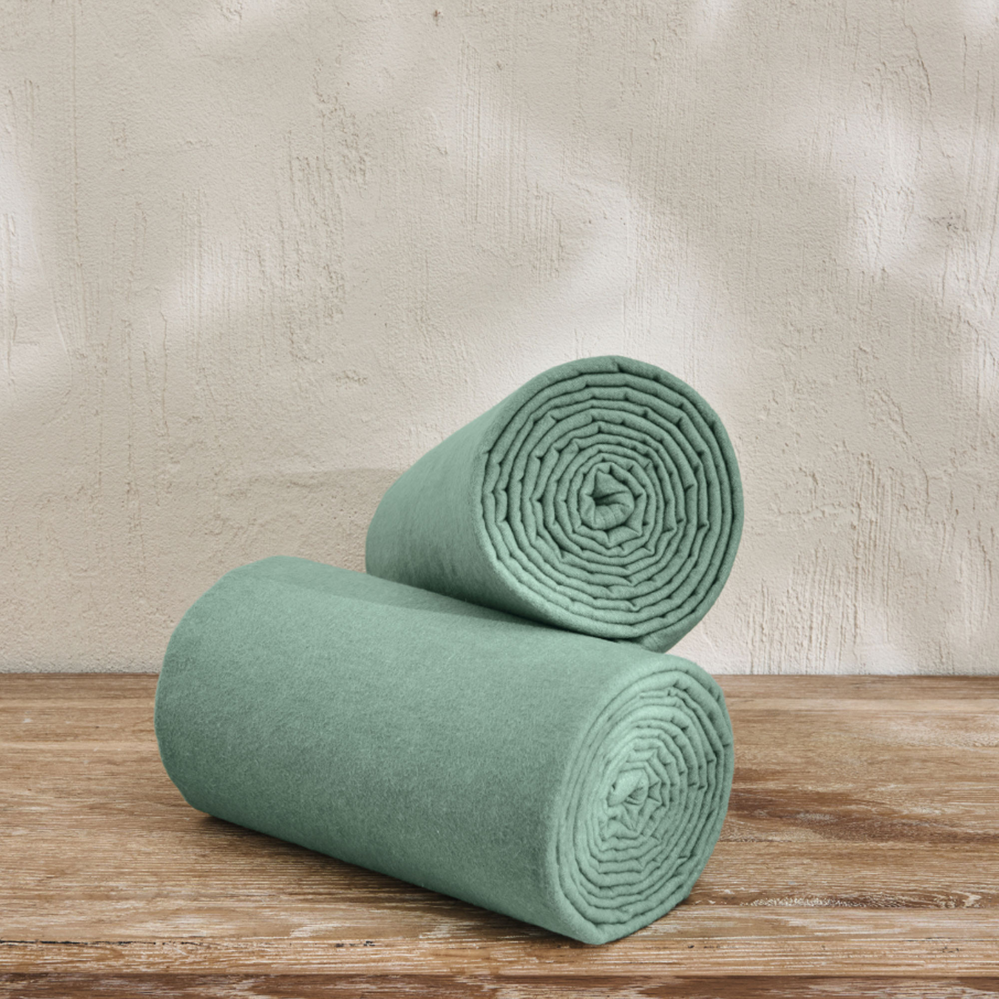 Pack de 2 draps-houssesFlanelle tissé-teint