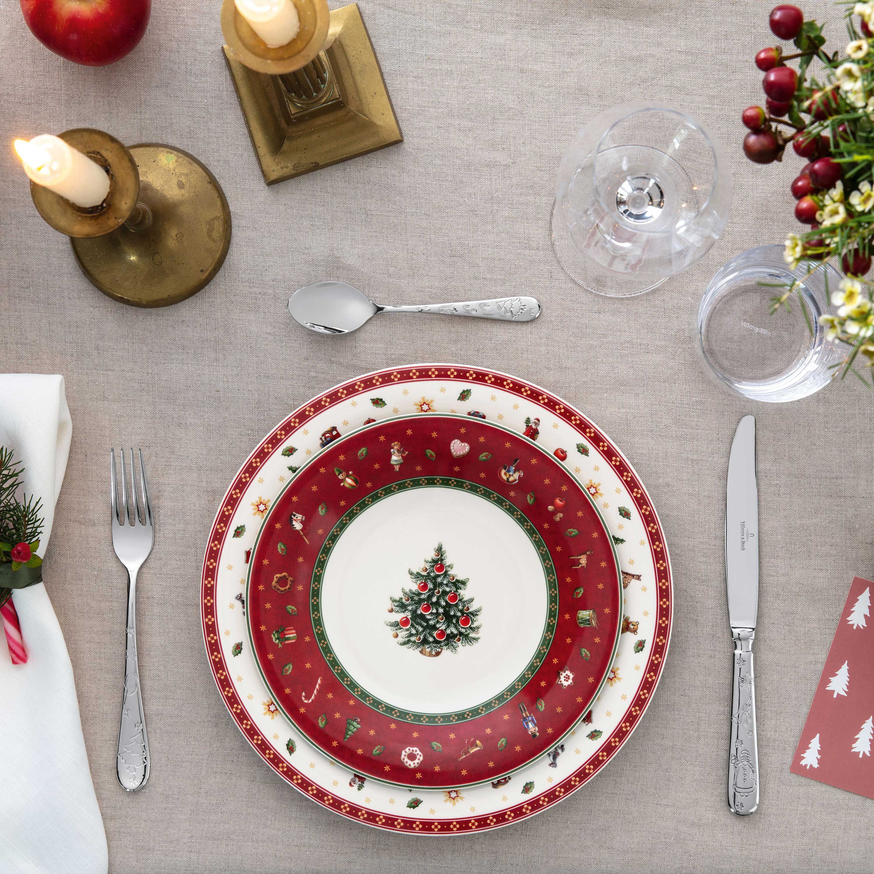 Toy's Delight Salad/ Dessert Plate - Red, 8.5'', Premium Porcelain
