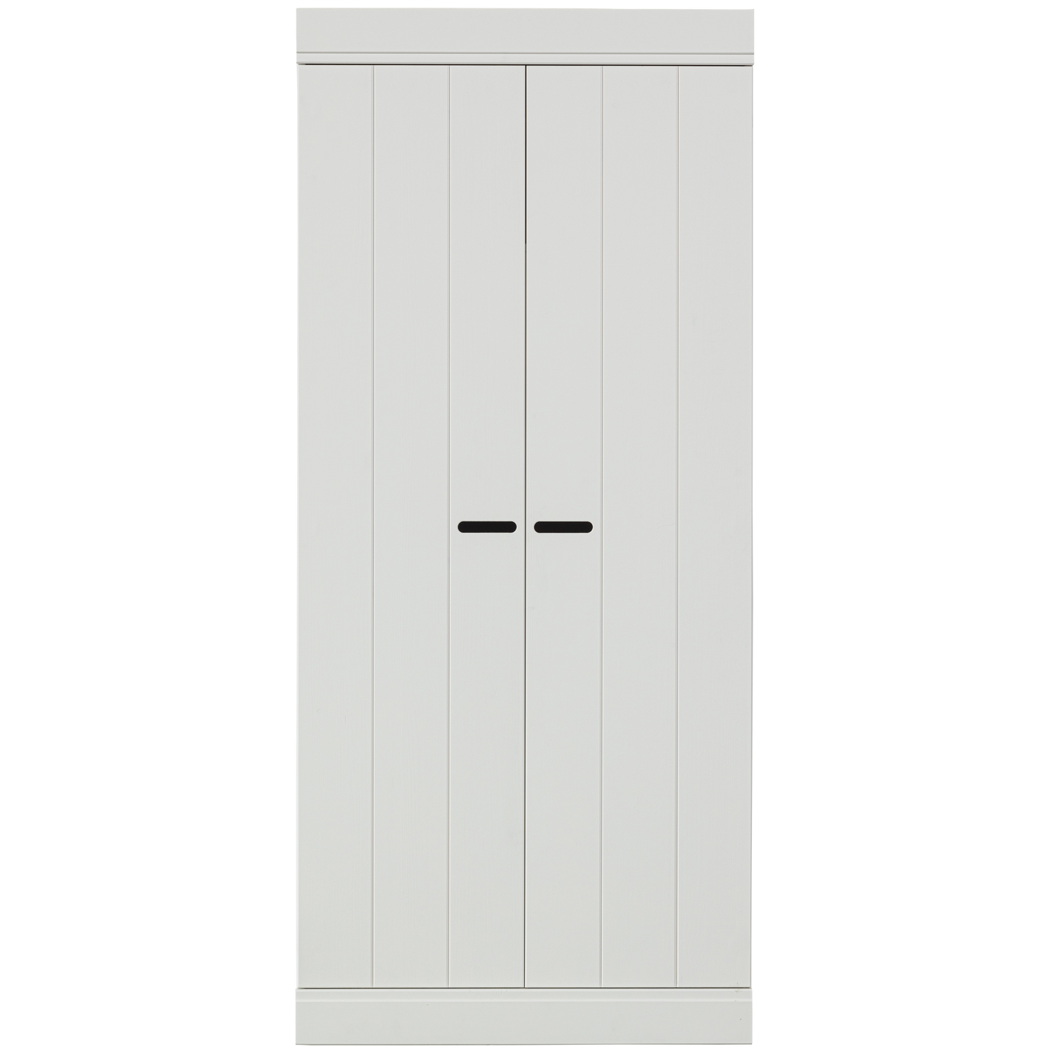 WOOOD lage kast 2-deurs Connect - Grenen - Wit - 175x77x56