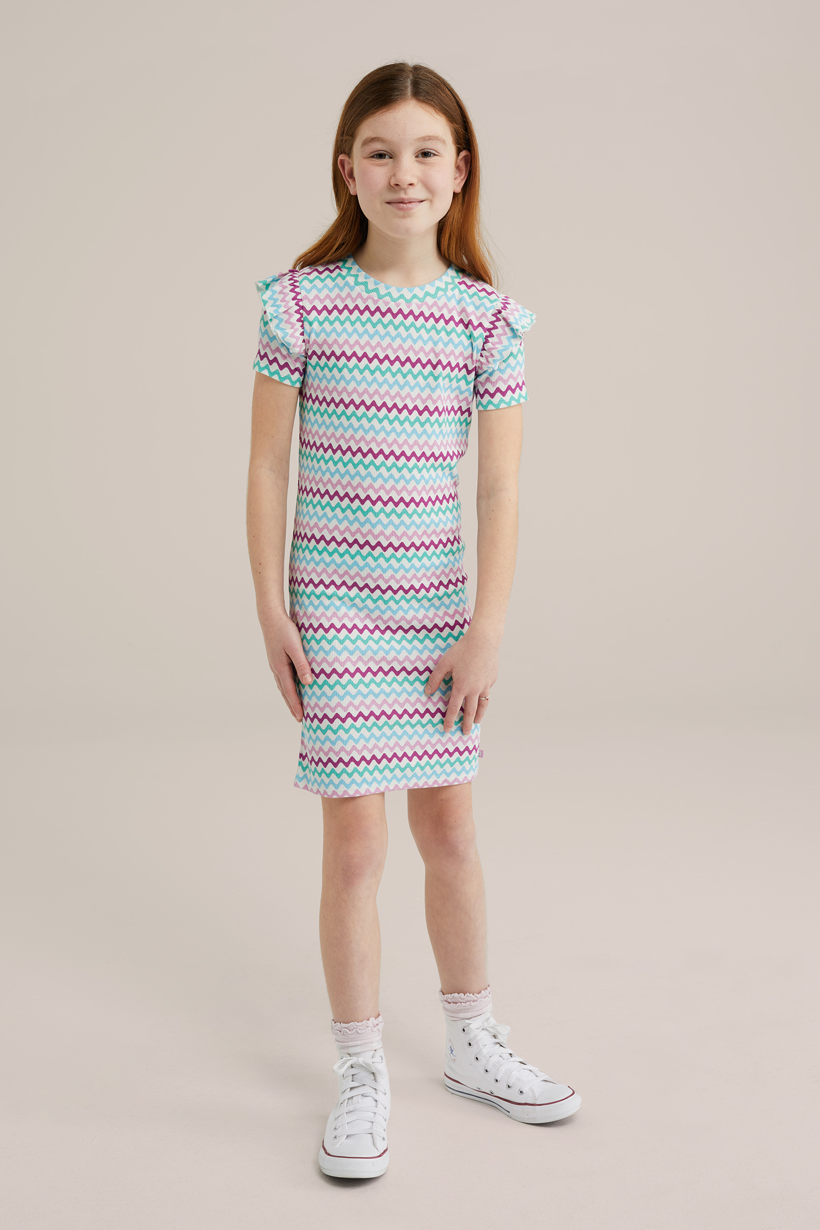 Meisjes jurk met print