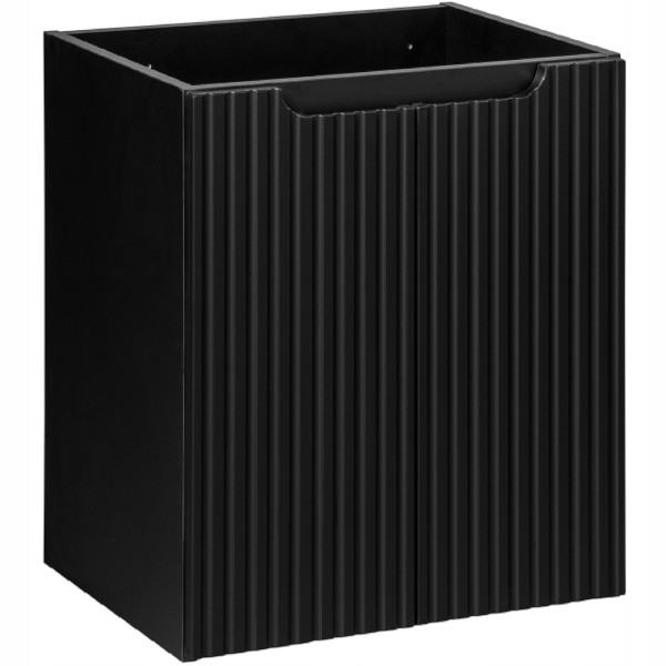 CZARNA szafka łazienkowa z umywalką 50 cm NOVA BLACK 82-50