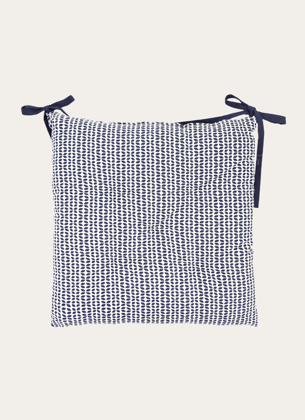 DESSUS DE CHAISE EN COTON IMPRIMÉ MINI MOTIFS MARINE
