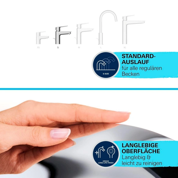 Waschtischbatterie »Swift«, Quickfix, chromfarben