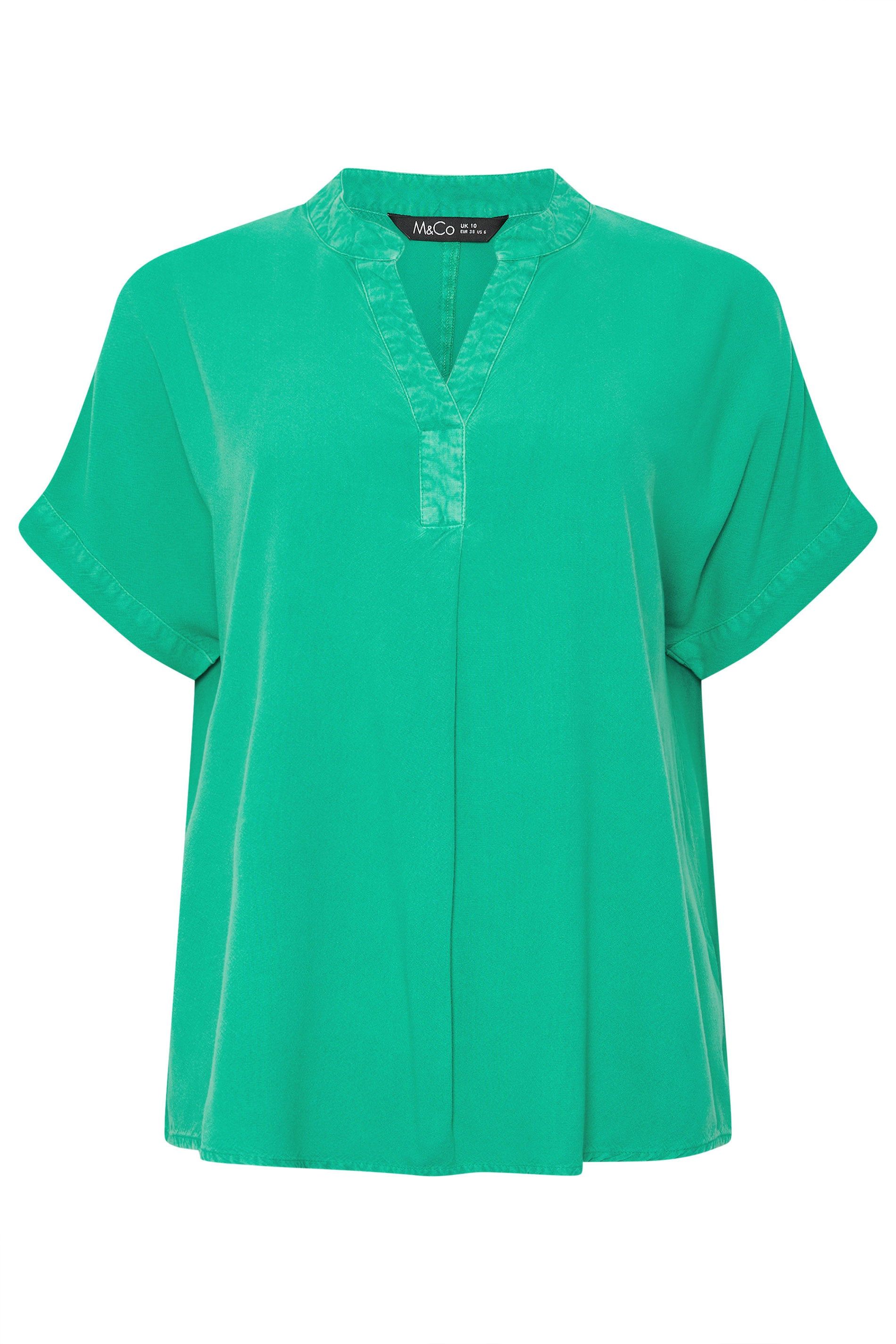 M&Co Notch Neck Blouse