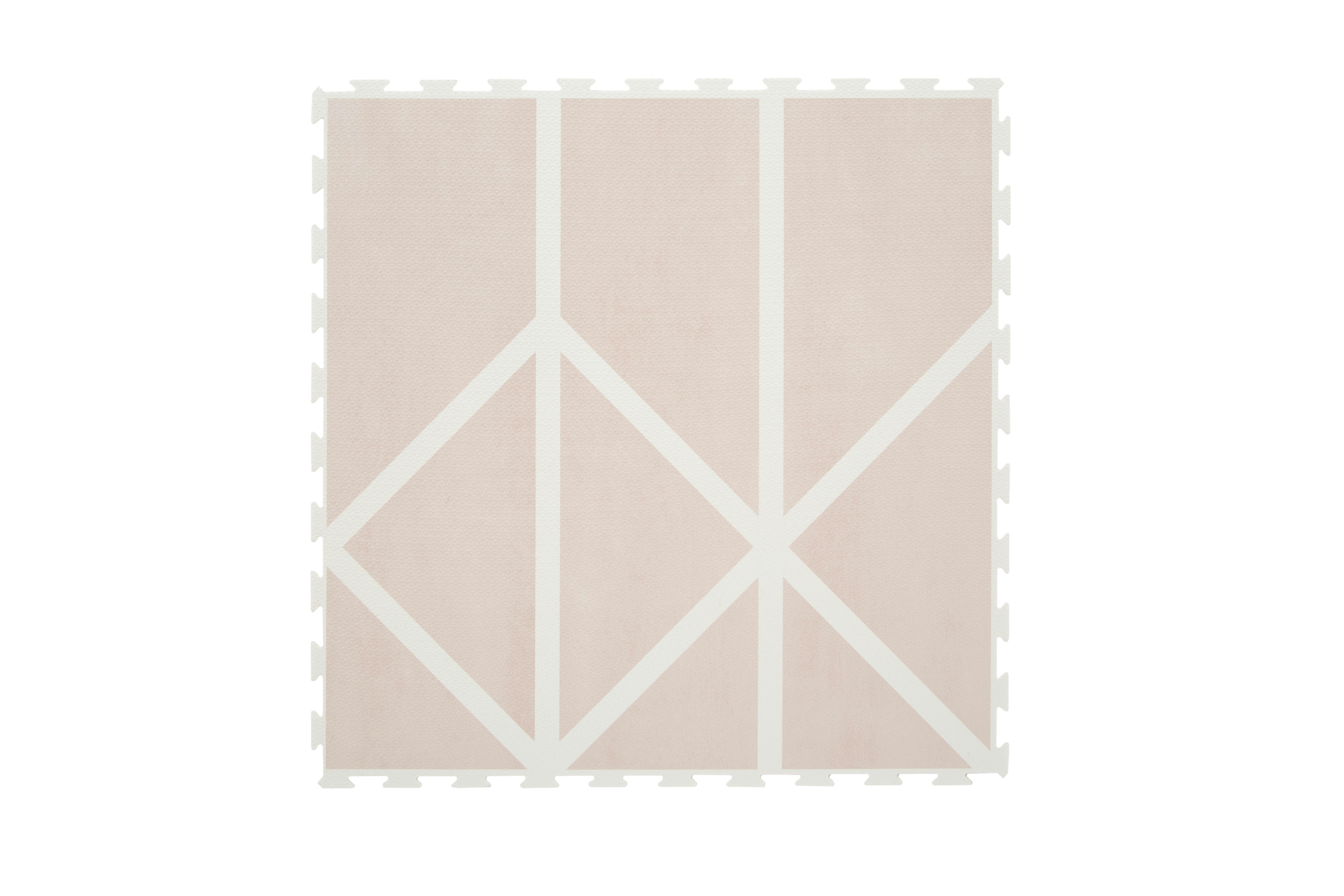 NORDIC - Tapis puzzle en mousse bébé rose 180x120