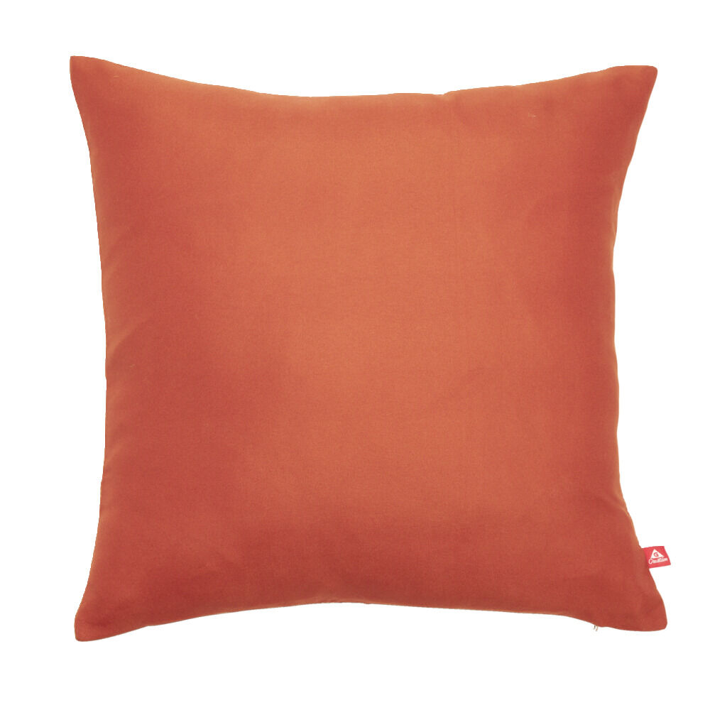 Housse de coussin carrée rouge 40x40cm