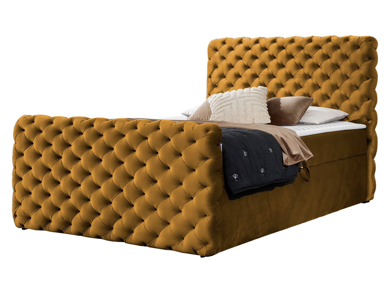 Łóżko kontynentalne Chesterfield Lux 200x200