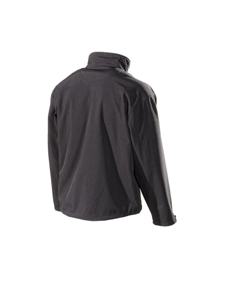 SOFTSHELLJAKKE L.BRADOR 554P SVART STR XXL