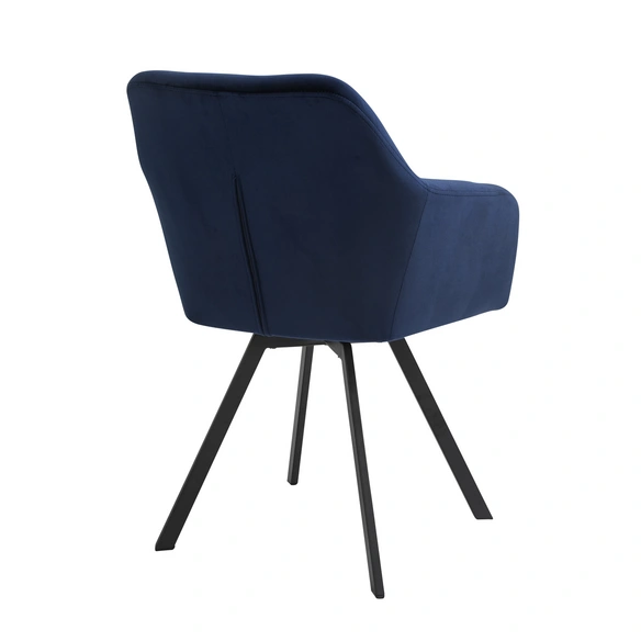 Stuhl, Höhe: 85 cm, blau/schwarz