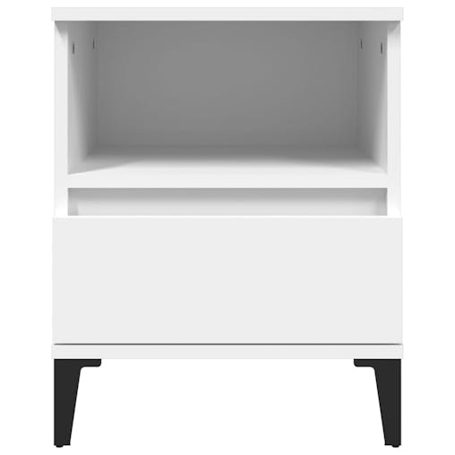 NNEVL Bedside Cabinets 2 pcs White 40x35x50 cm