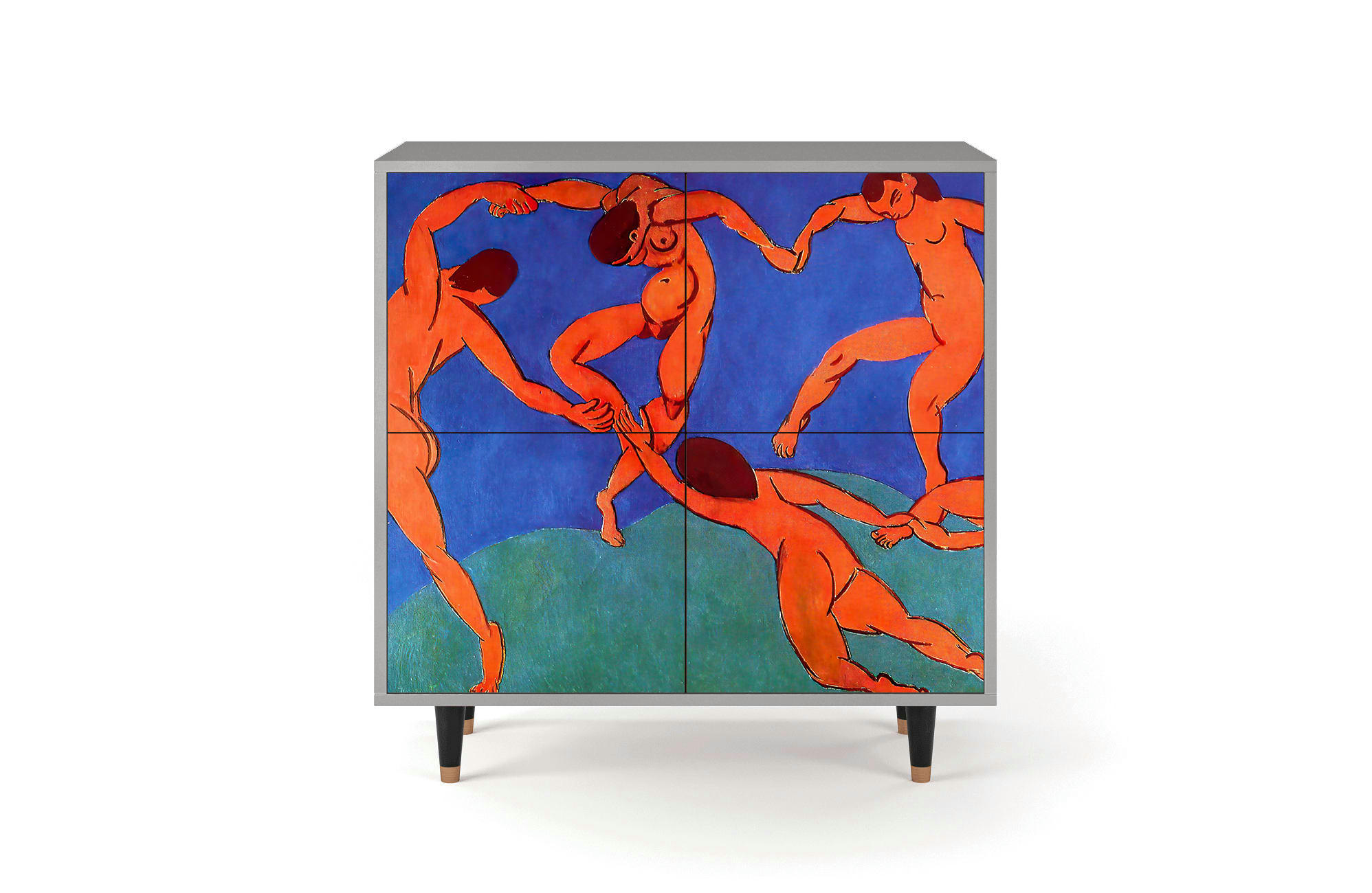 THE DANCE BY HENRI MATISSE - Buffet  multicolore 4 portes L 94 cm