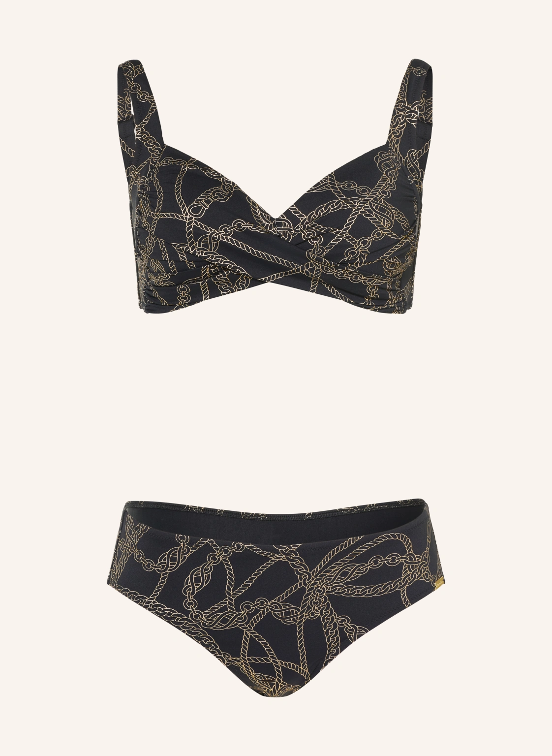 Charmline Bustier-Bikini INTERLACE CHAINS in Wickeloptik